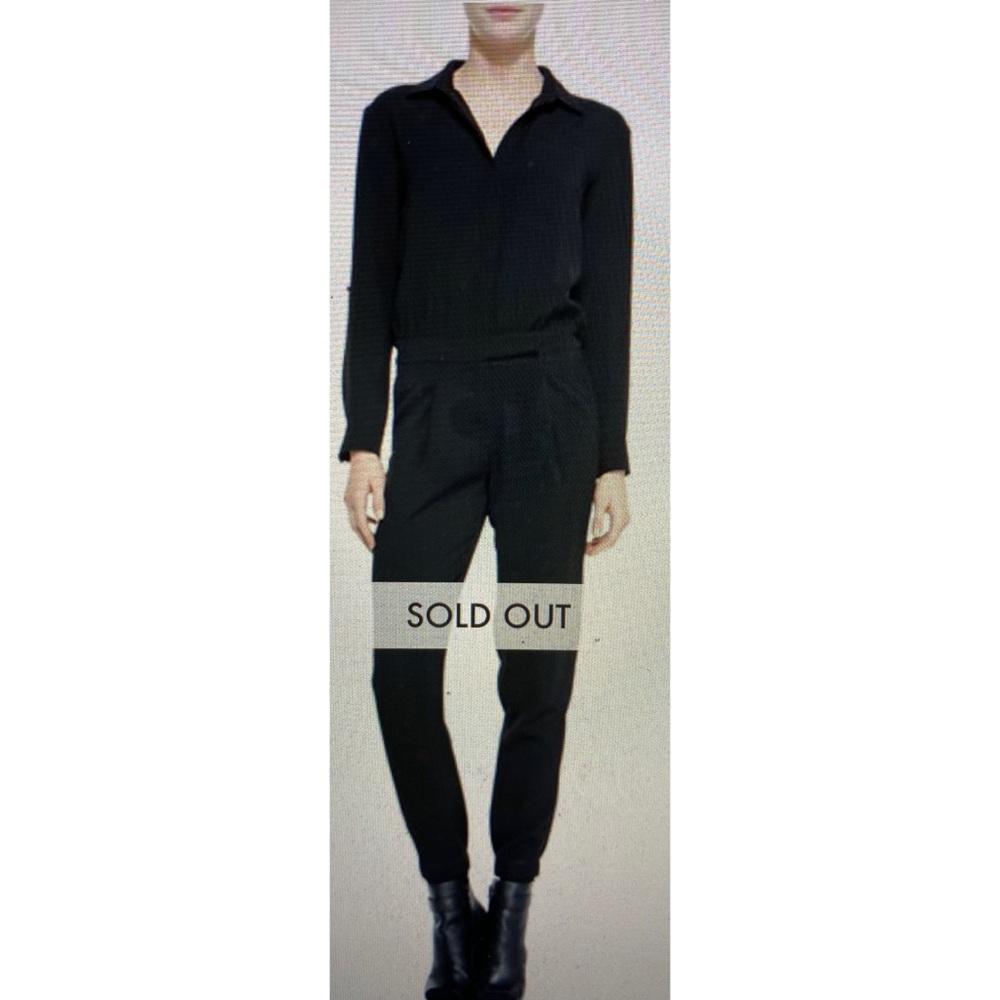 Vince long sleeve button-down jumpsuit
